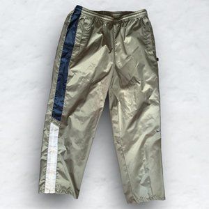 Nike Y2K Retro Vintage Olive Green Windbreaker Pants